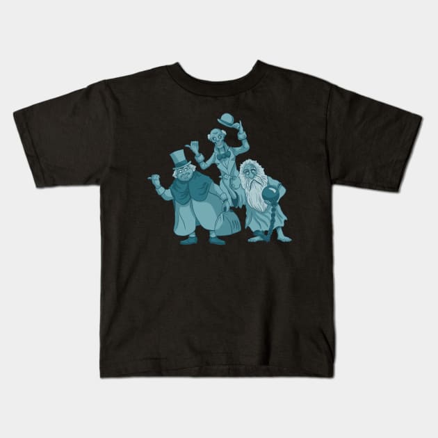 Hitchhiking Ghosts Kids T-Shirt by Black Snow Comics